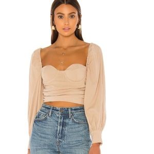 Majorelle elegant nude top